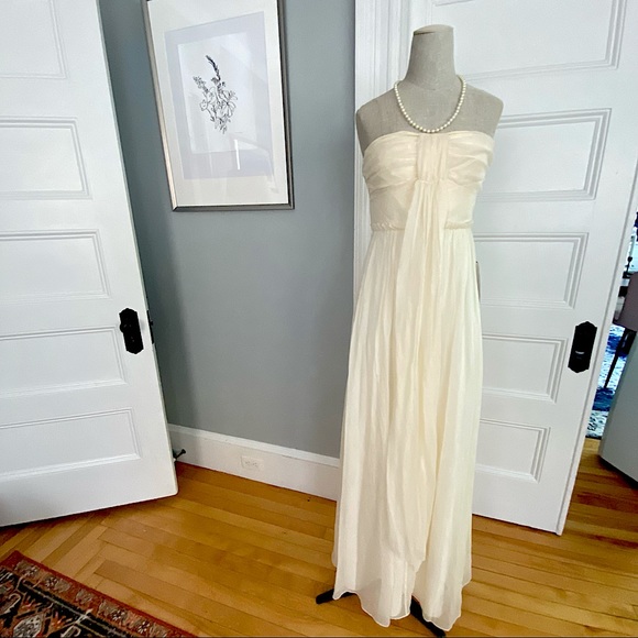J. Crew Dresses & Skirts - Jcrew Whitney Strapless Cream Wedding Dress